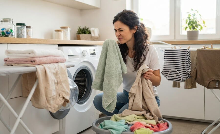 Büdös ruhák a mosógépből: Hogyan előzhető meg?
